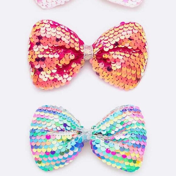 24 PC Sequins Bow Set - Assorted - Picture 2 of 4